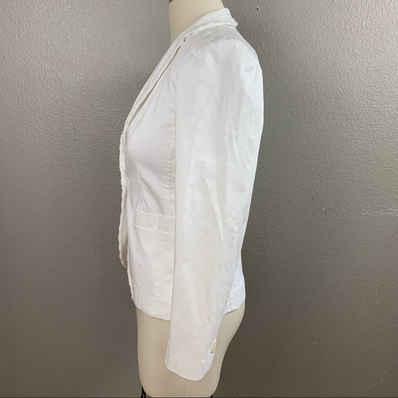 Banana Republic white stretch fitted blazer - Picture 8 of 11